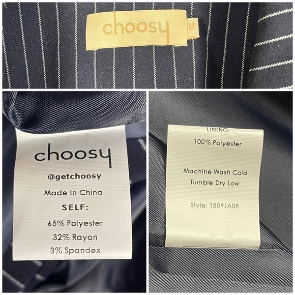 CHOOSY SUIT YOURSELF DOUBLE BREASTED TIE WAIST NOTCH COLLAR JACKET MINI DRESS - Picture 15 of 15